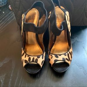 Pelle Moda Animal Print Stiletto Pumps, Size 7